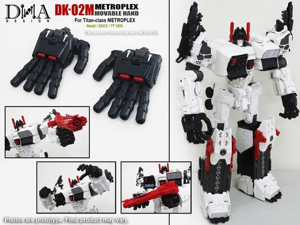 Hand Upgrades For Generations Fort Max And Metroplex From DNA Design  (4 of 4)